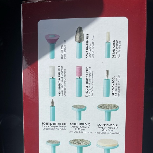 Kiss 16 piece nail care system power file & nail dryer New in Box - Picture 7 of 9